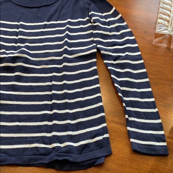 Navy/White Striped Sweater XS - Picture 3 of 3